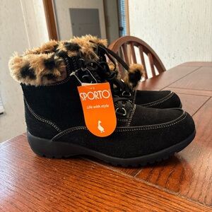 Sporto Katie Ankle Booties Women’s 6.5M Waterproof Leather Boots NWT *READ*